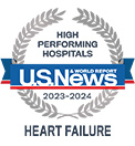 A U.S. News & World Report High Performing Hospital, Heart Failure