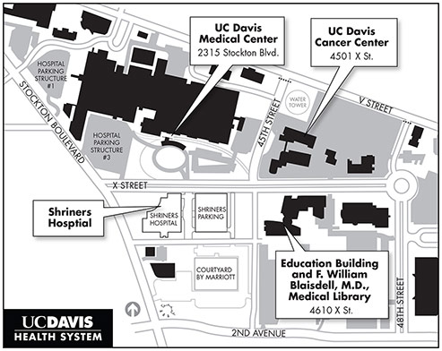 Map of UC Davis Education Buildings