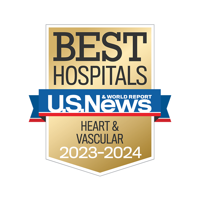 US News & World Report cardiology and heart surgery badge