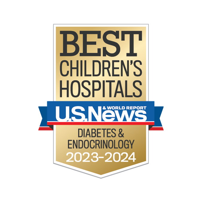 US News & World Report nationally ranked in children’s diabetes and endocrinology badge