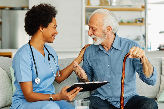 Health care provider and elderly patient