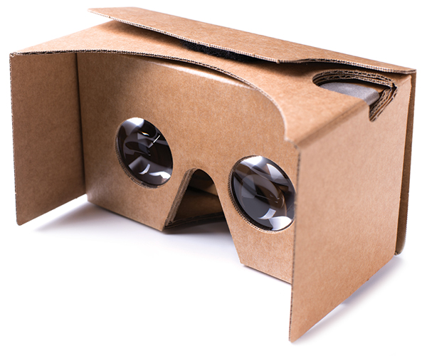 cardboard virtual reality goggles