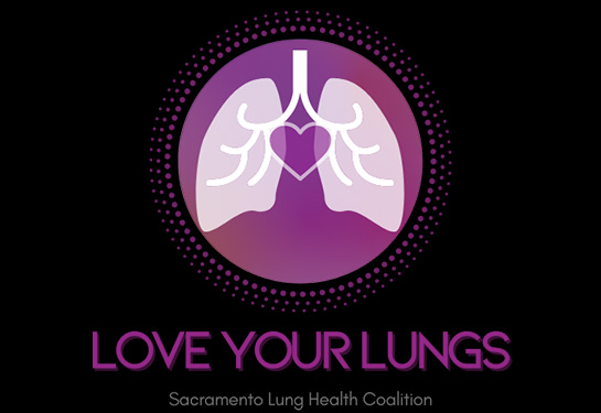 Lung cancer awareness logo